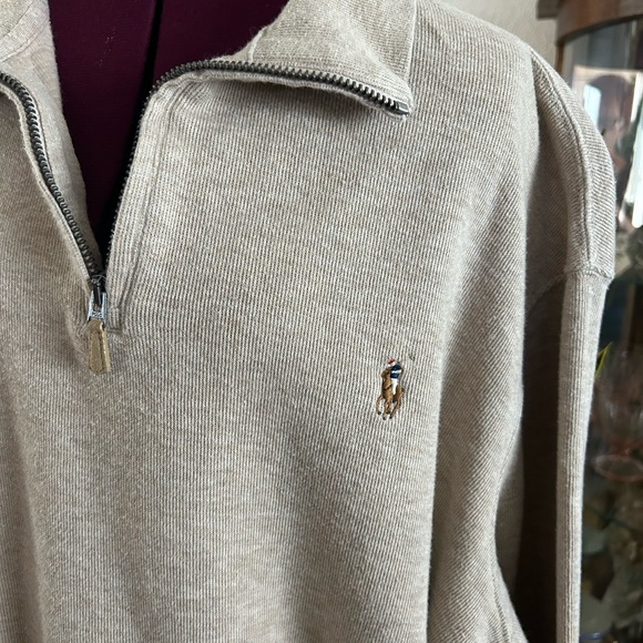 Men’s Polo Ralph Lauren Pull Over Jacket With 1/4 Zippered Neckline - Picture 2 of 5
